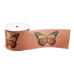 Monarch Butterfly 3 inch Satijnen Lint