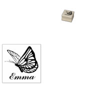 Monarch Butterfly - Aangepaste naam Rubberstempel (Gestempeld)
