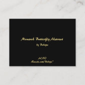 Monarch Butterfly Abstract ATC Visitekaartje (Achterkant)