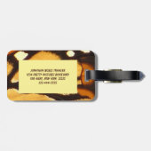 Monarch Butterfly Abstract Bagagelabel (Achterkant horizontaal)