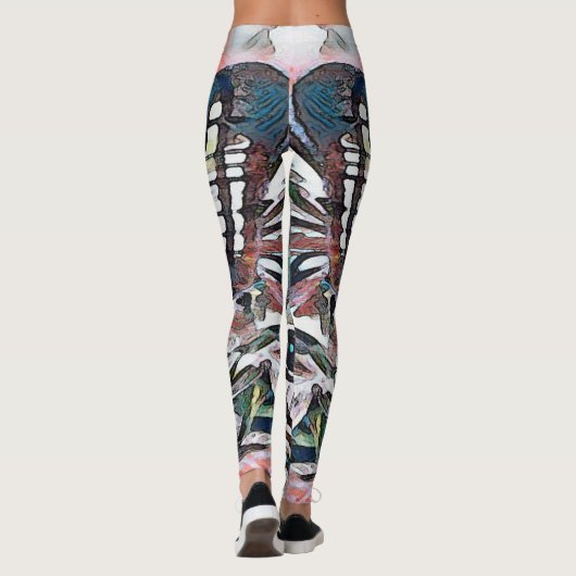 Monarch Butterfly Abstract Leggings (Achterkant)