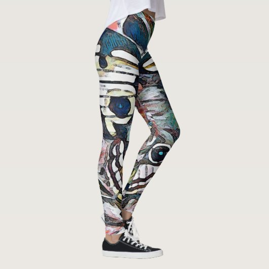 Monarch Butterfly Abstract Leggings (Rechts)