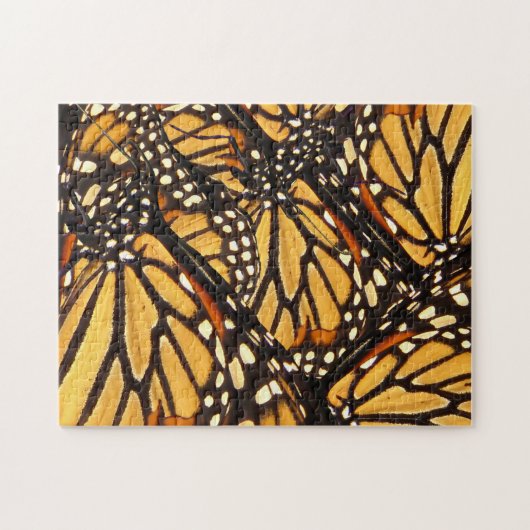 Monarch Butterfly Abstract Pattern Puzzle Legpuzzel (Horizontaal)