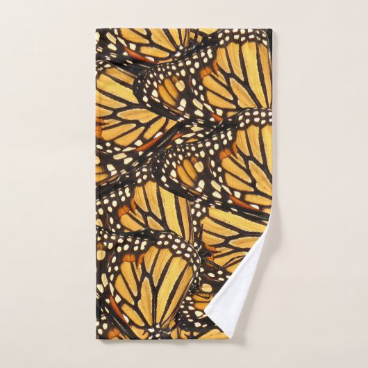 Monarch Butterfly Abstract Towel Set Bad Handdoek (Handdoek)
