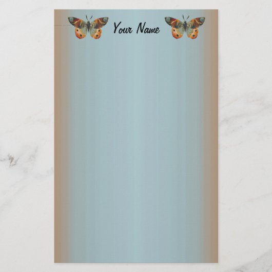  Monarch Butterfly Abstracte grens Briefpapier (Voorkant)