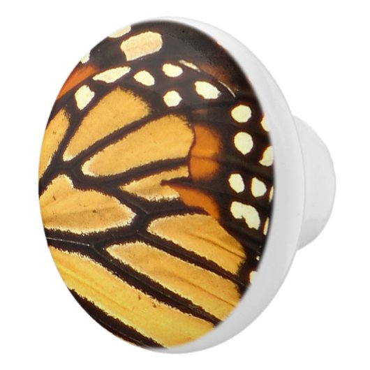 Monarch Butterfly Abstracte keramische knobbel Keramische Knop (Rechts)