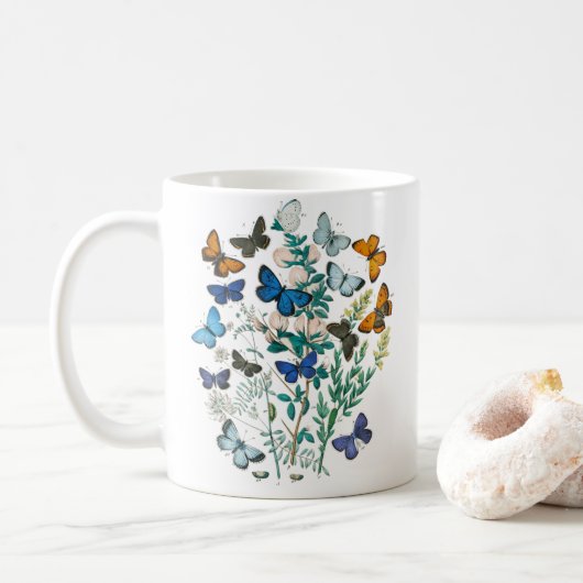 Monarch Butterfly - Aesthetische Butterflies Koffiemok (Met donut)