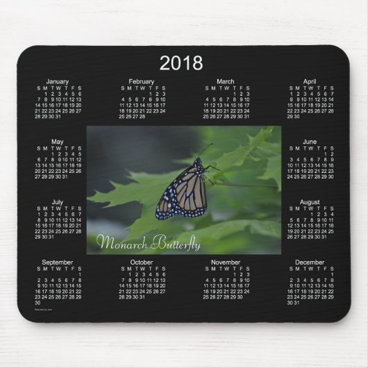 Monarch Butterfly Agenda 2018, Muismat Janz (Voorkant)