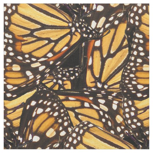 Monarch Butterfly Animal Abstract Pattern Fabric Stof (Close Up)