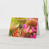 Monarch Butterfly Art Specialized Birthday Kaart (Voorkant)