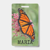 Monarch Butterfly Badge (Achterkant)