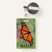 Monarch Butterfly Badge (Achterkant met intrekbare)