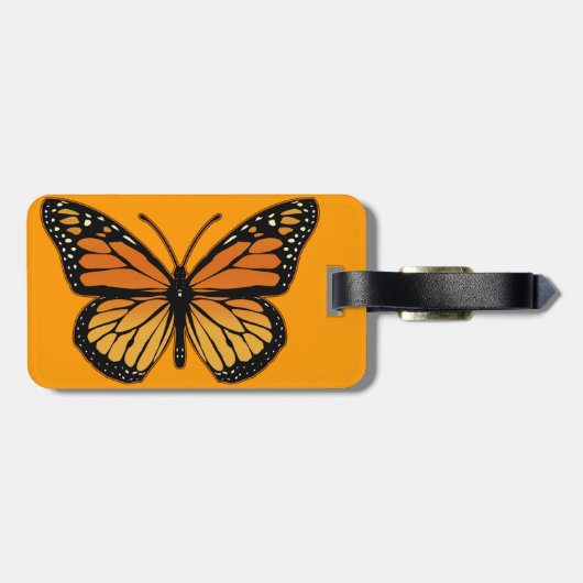 Monarch Butterfly Bagagelabel (Achterkant horizontaal)