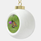 Monarch Butterfly ball of snowflake ornamke Keramische Bal Ornament (Rechts)