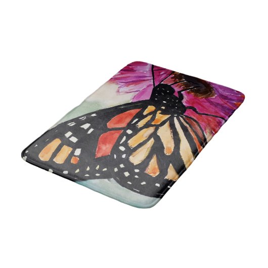 Monarch Butterfly Bath Mat (Gekanteld)