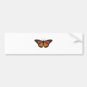 Monarch Butterfly Bedazzled Bumpersticker