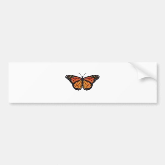 Monarch Butterfly Bedazzled Bumpersticker (Voorkant)