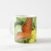 Monarch Butterfly, Bijbelversie over hoop en gebed Koffiemok (Voorkant links)