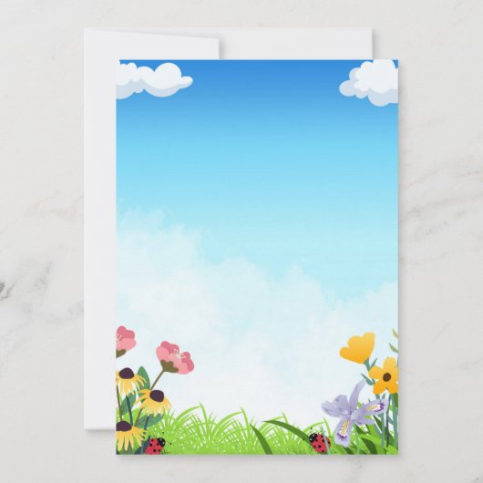 Monarch Butterfly Birthday Invitation Kaart (Achterkant)