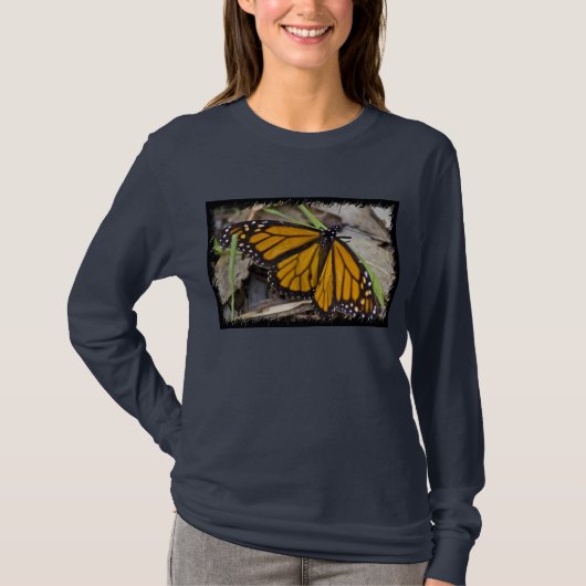Monarch Butterfly Black Edge T-shirt (Voorkant)
