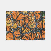 Monarch Butterfly Blanket Fleece Deken (Voorkant (Horizontaal))