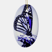Monarch Butterfly, blauw - Keramisch Ornament (Rechts)