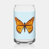 Monarch Butterfly Blikvorm Glas (Achterkant)