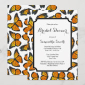 Monarch Butterfly Bridal Shower Kaart (Voorkant / Achterkant)