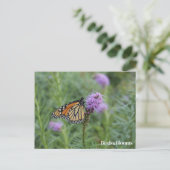 Monarch Butterfly Briefkaart (Staand voorkant)