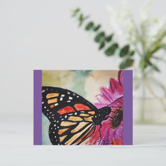 Monarch Butterfly Briefkaart (Staand voorkant)