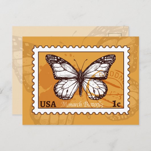 Monarch Butterfly Briefkaart (Voorkant / Achterkant)