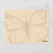 Monarch Butterfly Briefkaart (Achterkant)