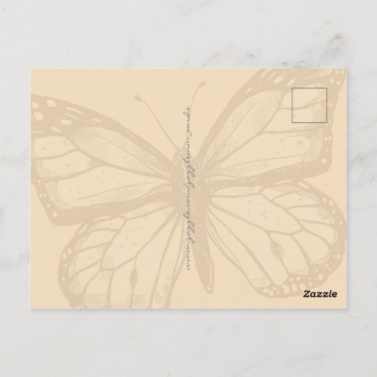 Monarch Butterfly Briefkaart (Achterkant)