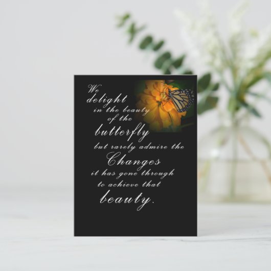 Monarch Butterfly Briefkaart (Staand voorkant)
