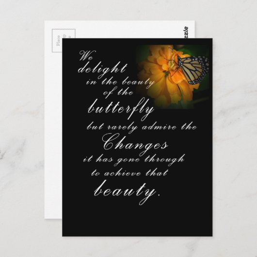 Monarch Butterfly Briefkaart (Voorkant / Achterkant)