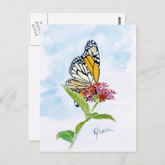 Monarch Butterfly Briefkaart (Voorkant / Achterkant)