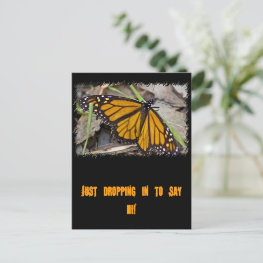 Monarch Butterfly Briefkaart (Staand voorkant)