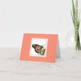 Monarch Butterfly-briefkaart Bedankkaart