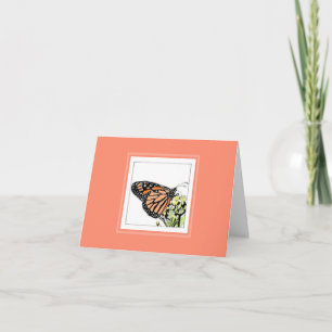 Monarch Butterfly-briefkaart Bedankkaart