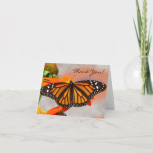 Monarch Butterfly-briefkaart Bedankkaart