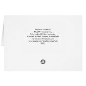 Monarch Butterfly-briefkaart (gekleurd) (Achterkant Horizontaal)