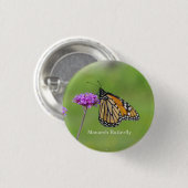 Monarch Butterfly buton Ronde Button 3,2 Cm (Voorkant /achterkant)