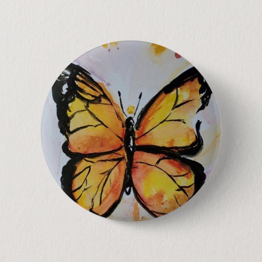Monarch Butterfly Button (Voorkant)