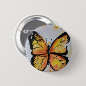 Monarch Butterfly Button (Voorkant /achterkant)