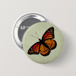 Monarch Butterfly Button