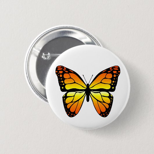 Monarch Butterfly Button (Voorkant /achterkant)