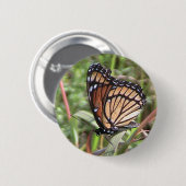 Monarch Butterfly Button (Voorkant /achterkant)