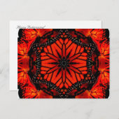 Monarch Butterfly & California Poppy - Briefkaart (Voorkant / Achterkant)