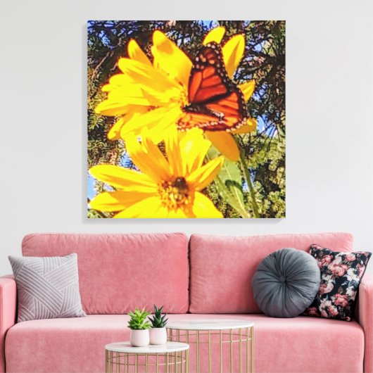 Monarch Butterfly — Canvas Afdruk (Insitu (Woonkamer))