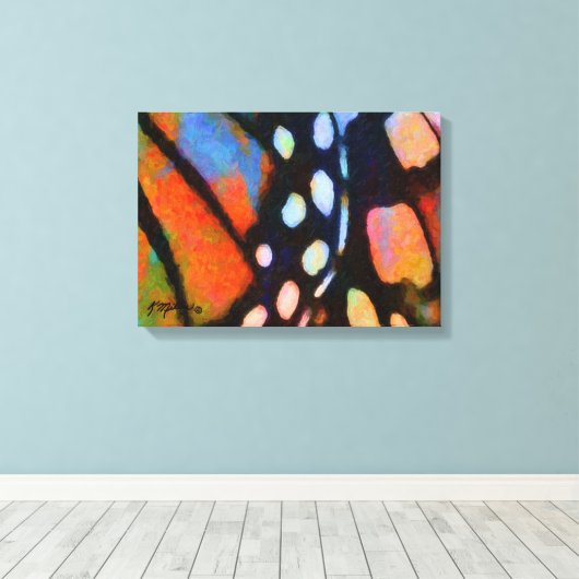 Monarch Butterfly Canvas Afdruk (Insitu (Houten vloer))